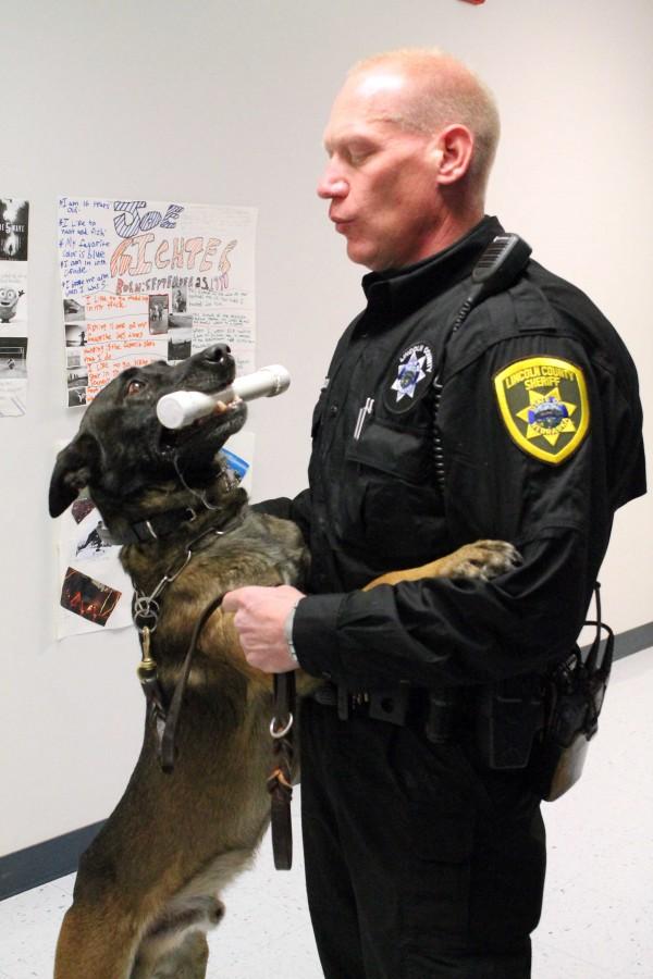 K-9 Ziego and his owner, Lincoln County Sheriff Deputy Jeff Gaasch share a bond for an effective partnership.