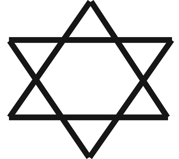 The Star of David is one of the symbols that helps represent the Jewish religion. 