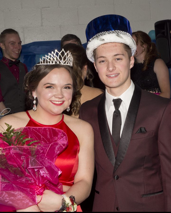 Seniors Hallie Malsbury and Jamon Davis were crowned prom queen and king on April 14 at North Platte High School.
