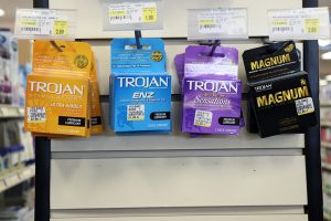 Products such as tampons, pads, condoms, pregnancy tests, etc. are easily accessible at any local drug store or super-market. Birth control should be prescribed by your physician. 