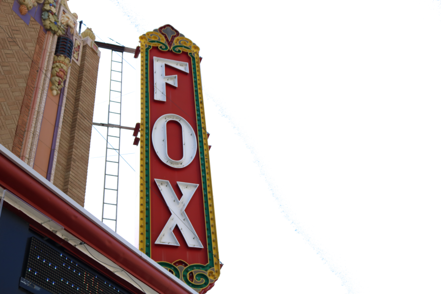 The Fox Theaters signature FOX sign was temporarily taken down for refurbishing on Oct. 19.