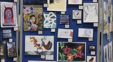NPHS art students display art for those to see and enjoy