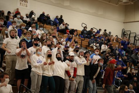 A student section at one of the North Platte basketball games. The student section came back for basketball on January 18, 2021.